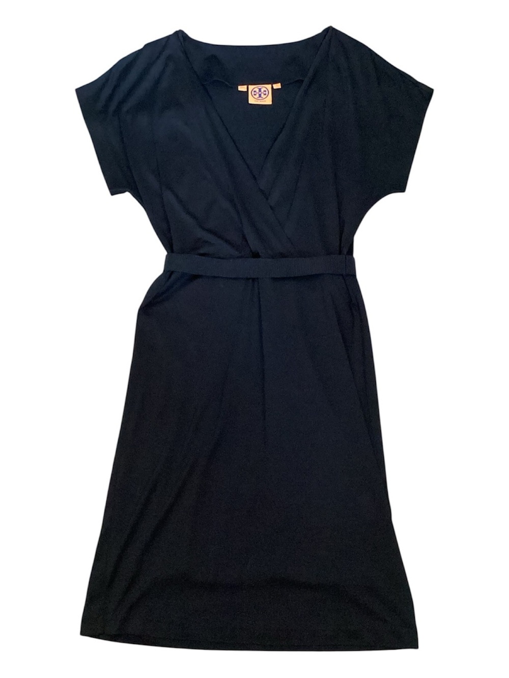 Tory Burch Silk Wrap Style Black Dress - Picture 3 of 6